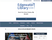 Tablet Screenshot of edgewaterlibrary.org